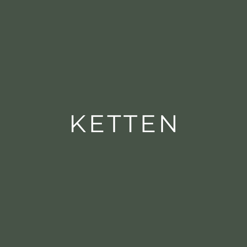 Dunkelgrüne Kategoriegrafik mit weißer Schrift – Halsketten aus der Schmuckkollektion von iz-el.