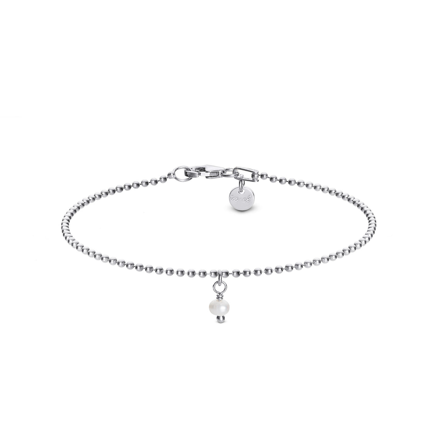 Fußkette Silber Perle - Kugelkette