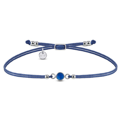 Armband blauer Saphir GLÜCKSBRINGER 925 Silber - Armband - iz-el