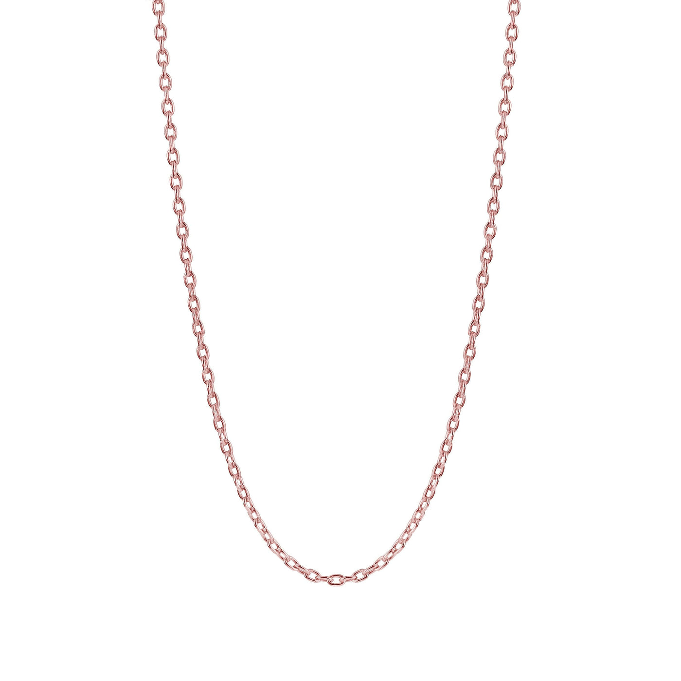 Basic feine Kette Ankerkette ° 925 Silber rosevergoldet - Halskette - iz-el