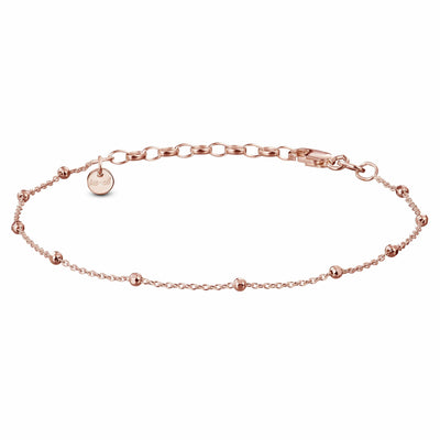 FACETTIERTE KÜGELCHEN ◦ roségoldene Armkette - Armband - iz-el