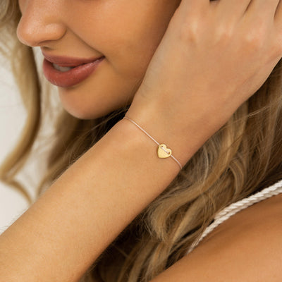 HERZ Armband ⸰ 925' Silber goldplattiert - Armband - iz-el