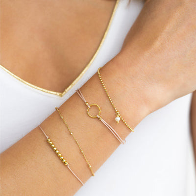 KLEINE PERLE ⸰ goldene Armkette - Armband - iz-el