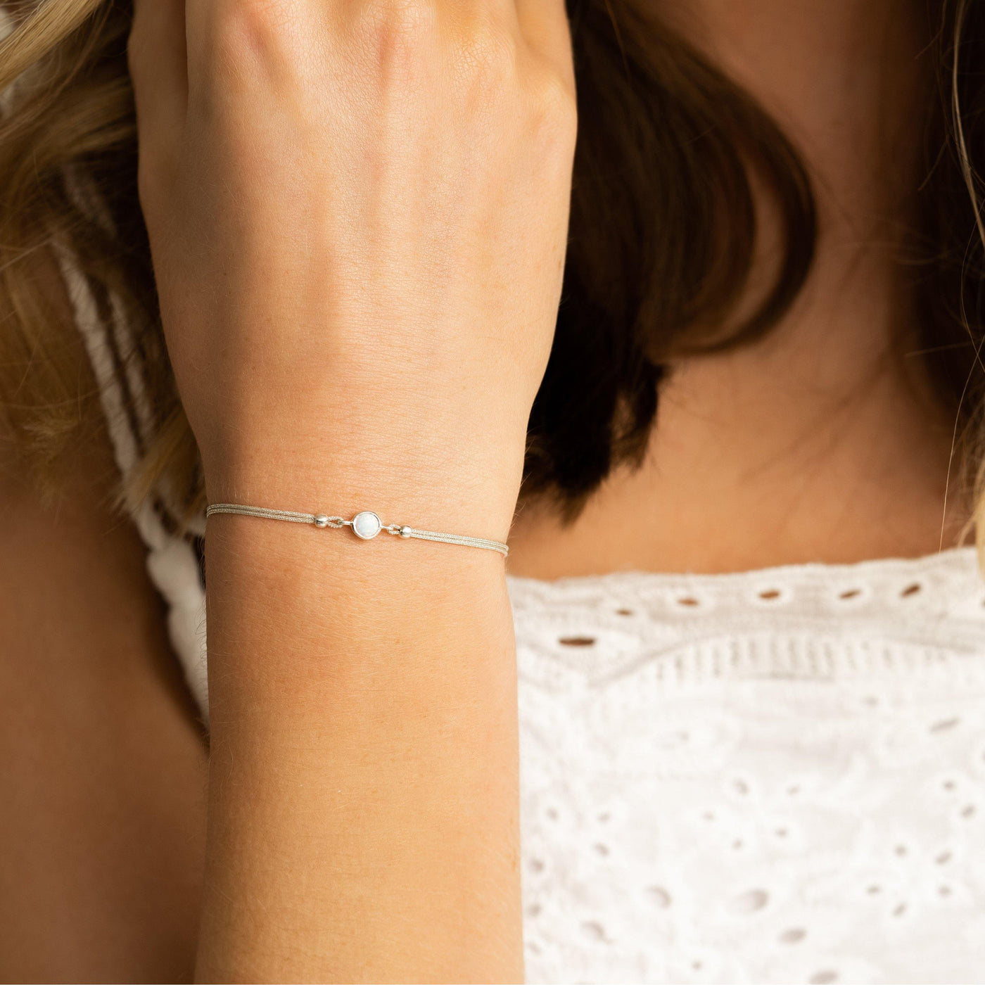 KLEINER OPAL ◦ 925' Silber - Armband - iz-el