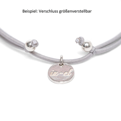 KOMPASS Silber vergoldet ◦ Twistgummi-Armband - Armband - iz-el