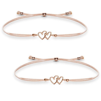 Mutter Tochter Armband Herz Rosegold - lovely heart