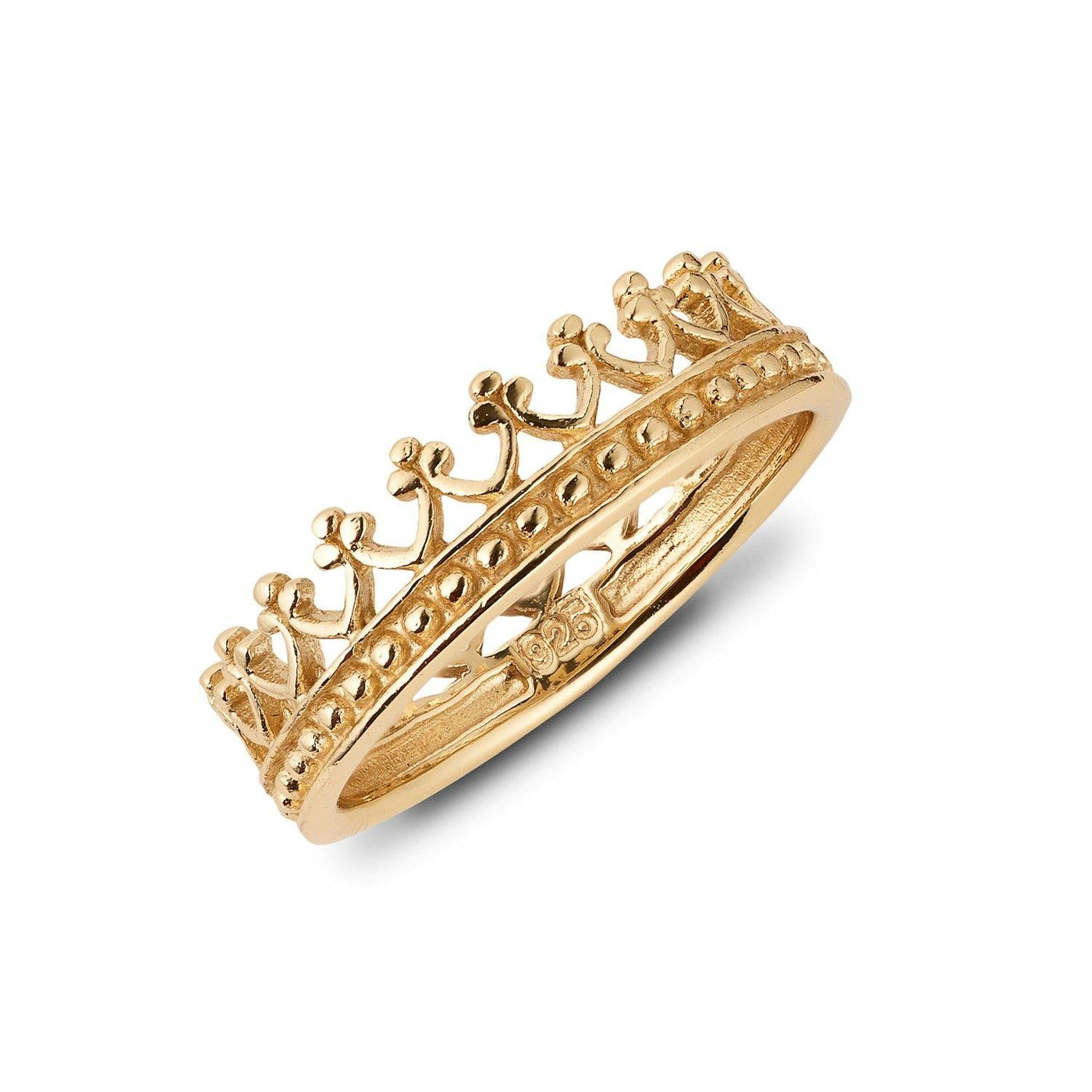 Ring Krone Silber 925 vergoldet - Ring - iz-el