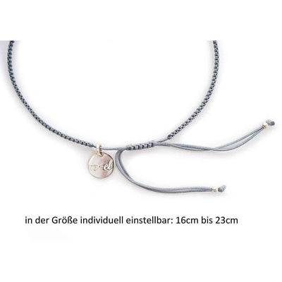 STERN MANDALA SILBER ⸰ Makramee-Armband Set - Armband - iz-el