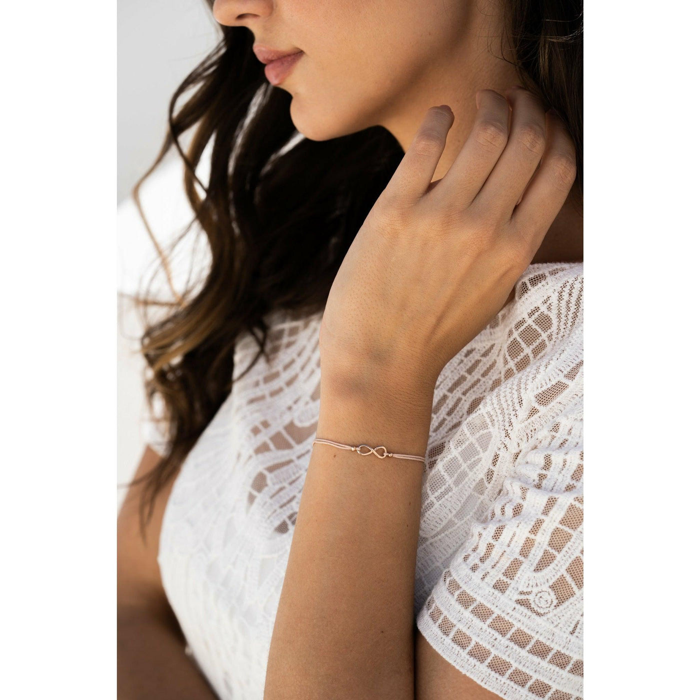 UNENDLICHKEIT Armband ◦ 925' Silber roségoldplattiert - Armband - iz-el
